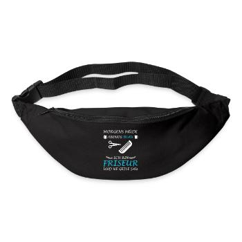 Coiffeur Coiffeur Coiffeur Dicton drôle - Sac banane - noir - Devant