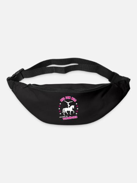 Aus Dem Weg Hier Kommt Ein Voltimädchen Voltigier - Gürteltasche - Schwarz