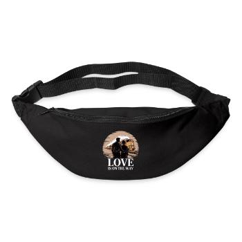 L'amour en chemin Train Romance - Sac banane - noir - Devant