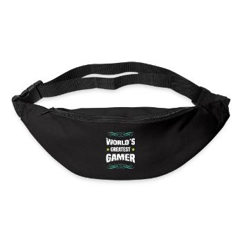 Weltbester Gamer – Distressed Design - Gürteltasche - Schwarz - Vorne