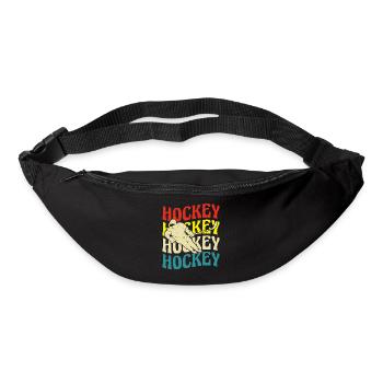 Eishockey Hockey Eishockeyspieler Geschenk  - Gürteltasche - Schwarz - Vorne