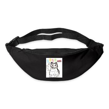 Winkekatze good luck  - Gürteltasche - Schwarz - Vorne