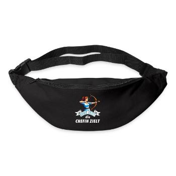 Bogenschützin Chefin zielt - Bum bag - black - Front