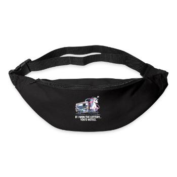 Funny If I Won The Lottery You'd Notice Yacht boat - Bum bag - black - Front