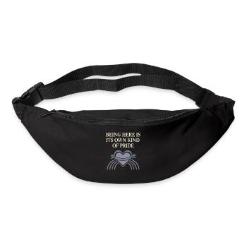 Groovy Pride Retro Égalité Queer Histoire - Sac banane - noir - Devant