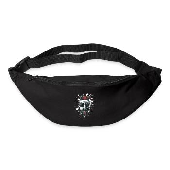 Pferd Weihnachten Lustig - Gürteltasche - Schwarz - Vorne