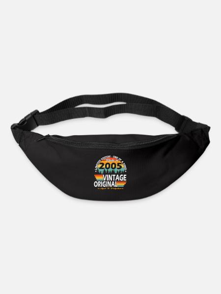 Vintage_2005_Jahrgang_geboren_Retro_Geburtstag_ - Gürteltasche - Schwarz