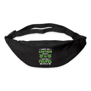 Jardinier Jardinage Jardinage Jardinage Jardinage - Sac banane - noir - Devant