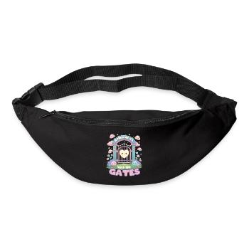 Humanité Égalité La bonté n’a pas de portes - Sac banane - noir - Devant