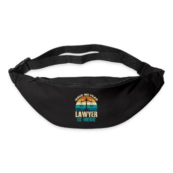 Kein Grund zur Angst Der Anwalt Hier - Gürteltasche - Schwarz - Vorne