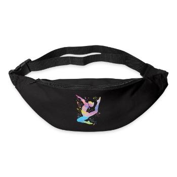 Gymnastics Floor Artistic Gymnastics - Bum bag - black - Front