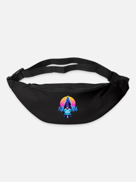 Cyberpunk Code Wichtel - Synthwave Xmas Nerd - Gürteltasche - Schwarz