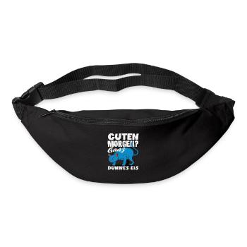Guten Morgen Ganz dünnes Eis Katze - Gürteltasche - Schwarz - Vorne