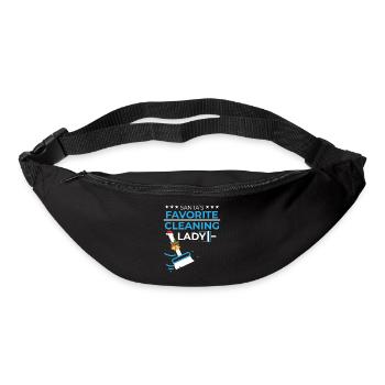 La femme de ménage préférée du Père Noël - Sac banane - noir - Devant