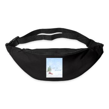 Let It Snow – Magischer Winter | Christmas Wonderl - Gürteltasche - Schwarz - Vorne