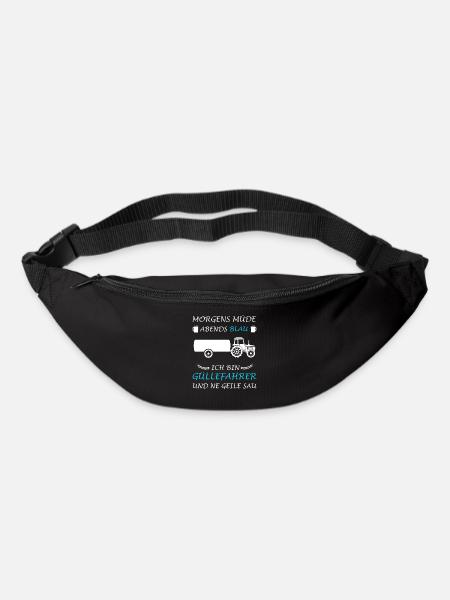 Matin Fatigué Soir Bleu Slurry Driver Slurry Baron - Sac banane - noir