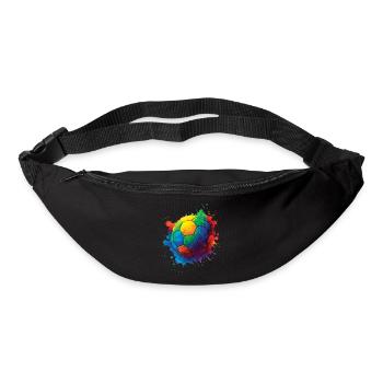 Color Splash Multicolor Fußball - Gürteltasche - Schwarz - Vorne