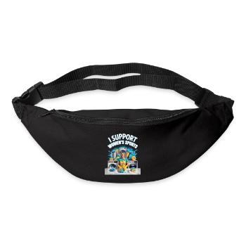 I Support Women's Sports Unwearable Bootleg - Bum bag - black - Front