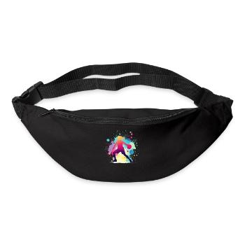 Joueur de basket-ball, basket-ball, joueur de basket-ball - Sac banane - noir - Devant