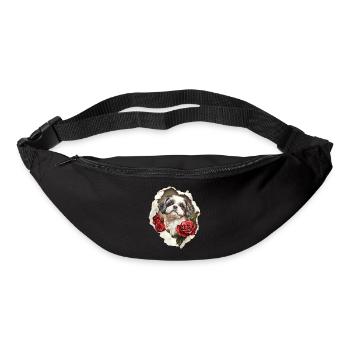 Shih Tzu Vintage - Gürteltasche - Schwarz - Vorne
