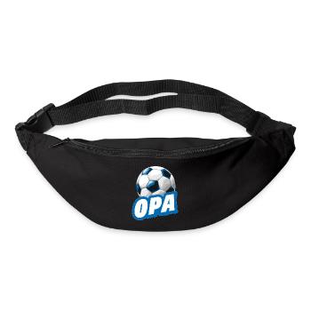 OPA Fußball-Großvater Fußballfan - Gürteltasche - Schwarz - Vorne