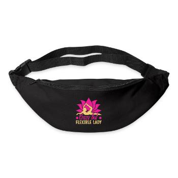 Yoga Crazy But Flexible Lady Funny Yoga - Bum bag - black - Front