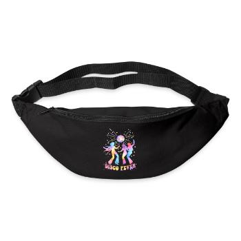 DISCO FEVER Party 70er Jahre Tanz Watercolor - Gürteltasche - Schwarz - Vorne