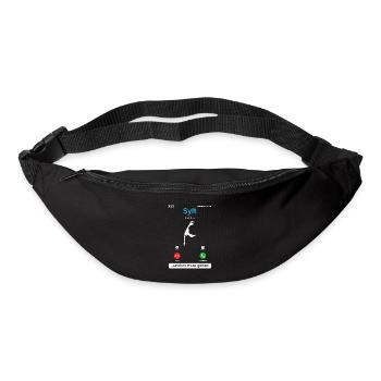 SYLT APPELLE ET JE DOIS Y ALLER Sylt Drôle - Sac banane - noir - Devant