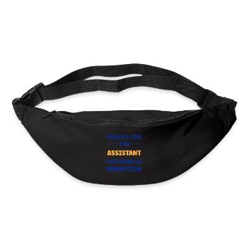 Passer à côté d'un assistant - Sac banane - noir - Devant