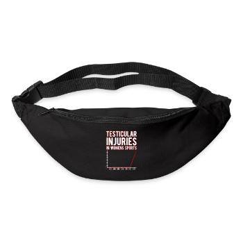 Blessures testiculaires dans le sport féminin Inportables - Sac banane - noir - Devant