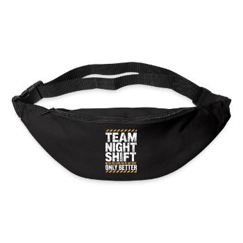 Équipe de nuit : Mieux que le jour - Sac banane - noir - Devant