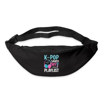 K-Pop Saved My Playlist - Gürteltasche - Schwarz - Vorne