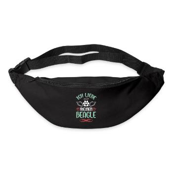 I love my Beagle - Bum bag - black - Front