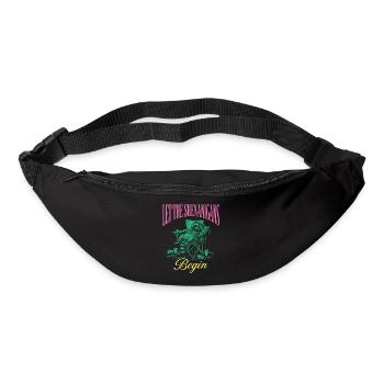 Spielereien Lustiger Waschbär Mardi Gras - Gürteltasche - Schwarz - Vorne