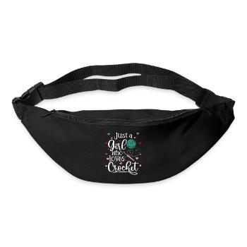 Just a Girl Who Loves Crochet - Gürteltasche - Schwarz - Vorne