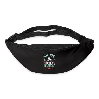 Amour havanais avec des ailes - Sac banane - noir - Devant