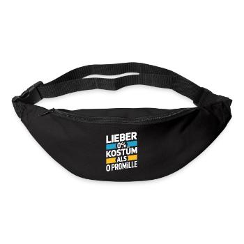 Better 0% costume than 0 per mille booze carnival - Bum bag - black - Front