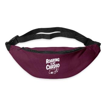 Brüllen ist mein Cardio - Gürteltasche - Burgunderrot - Vorne