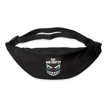 Requin, comment vas-tu ? | Costume, Carnaval, Déguisement - Sac banane - noir - Devant