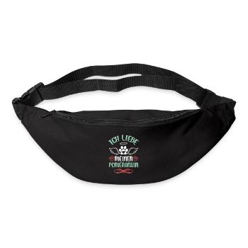 Ich liebe meinen Pomeranian - Gürteltasche - Schwarz - Vorne