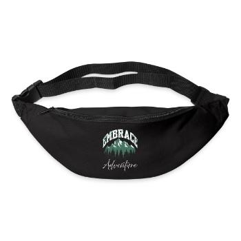 Umarme das Adventure Mountain Logo - Gürteltasche - Schwarz - Vorne