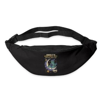 Midnight Crochet Society Nur noch eine Reihe Häkel - Gürteltasche - Schwarz - Vorne