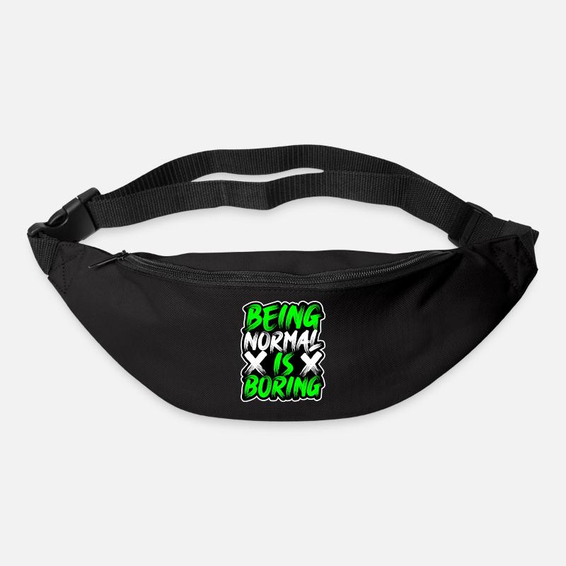 être-normal-c’est-ennuyeux - Sac banane - noir
