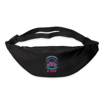 Ich brauche keine Therapie, ich muss einfach K-Pop hören - Gürteltasche - Schwarz - Vorne