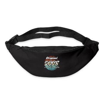 18. Geburtstag 2008 Jungen und Mädchen Geschenk - Gürteltasche - Schwarz - Vorne