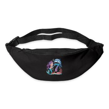 Sirène 7e ans - Sac banane - noir - Devant