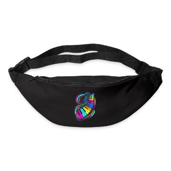 Clavier de piano - Sac banane - noir - Devant