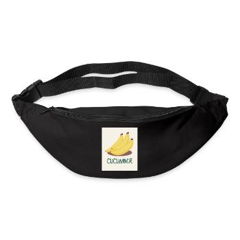 Cucumber Banana – Funny Pun Design - Bum bag - black - Front