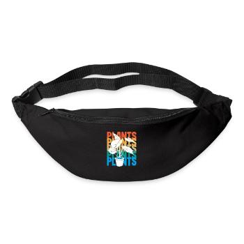 Succulentes Rétro Plant Lovers - Sac banane - noir - Devant