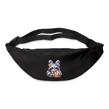 Easter Raccoon - Bum bag - black - Front